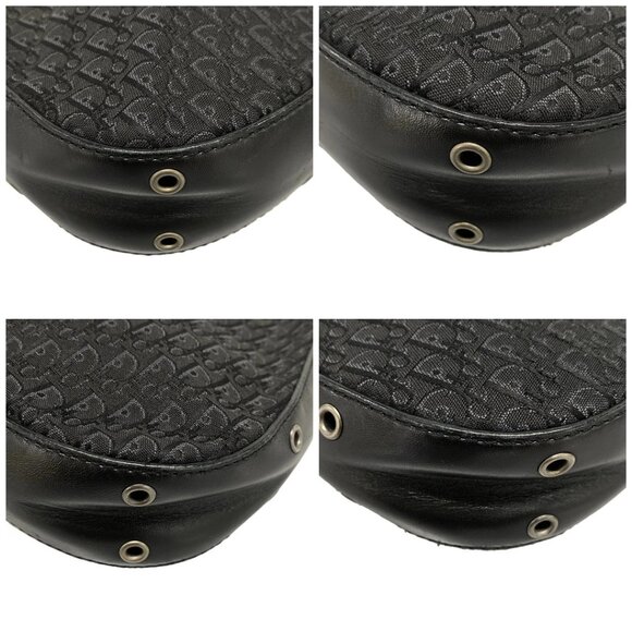 Auth DIOR/ChristianDior Street Chic, Trotter - Black Gray Jacquard Leather - Picture 16 of 16